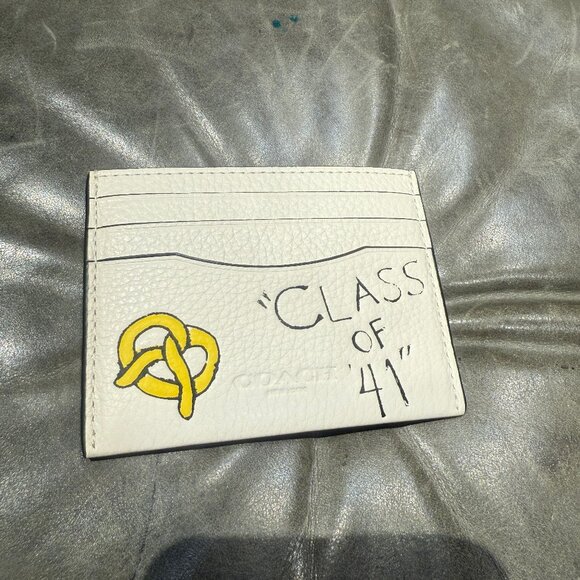 coach Slim Id Card Case With Sketch Print caj48